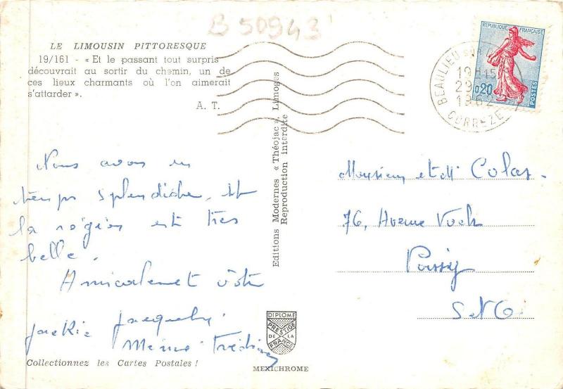 B50943 Limousin pont  france