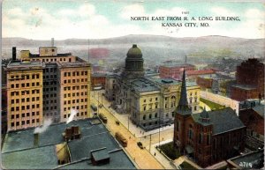 Postcard North East From R.A. Long Building in Kansas City, Missouri