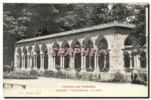 Old Postcard Tarbes Massey Garden The cloister