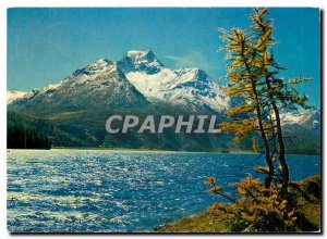 Postcard Modern Silsersee put the Piz Margna