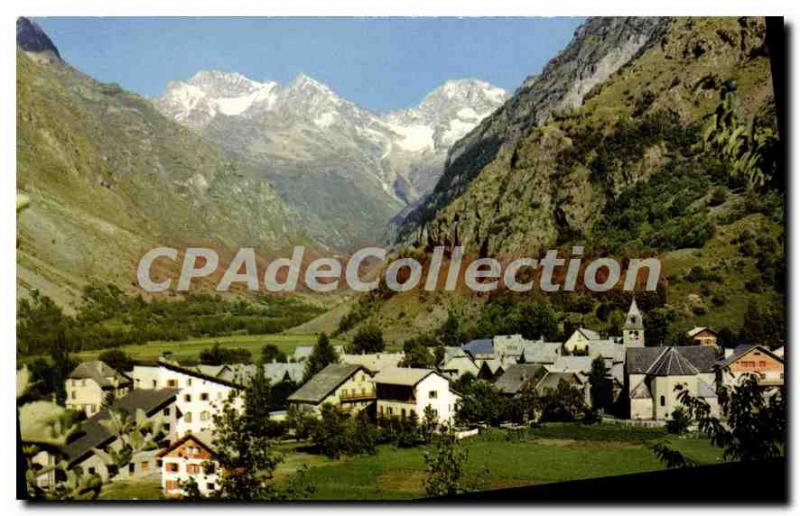 Old Postcard The High Alps Chapel in Valgaudemar Les Bans The Aupillous Pic J...