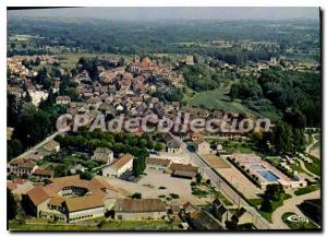 Postcard Modern Painters Morestel Cite Des Vue Generale Aerienne