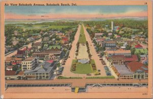 Postcard Air View Rehoboth Avenue Rehoboth Beach DE