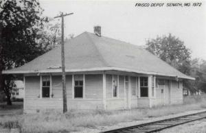 Senath Missouri Train Station Depot Repro Real Photo Vintage Postcard J69393