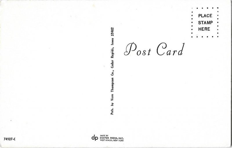 Roosevelt  Motor Hotel & Parking Garage Cedar Rapids Iowa