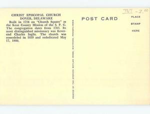 Unused Pre-1980 CHURCH SCENE Dover Delaware DE A5778