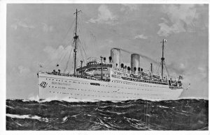 DAMPFER DER DEUTSCHE-THE OCEAN LINER THE GERMAN~1937 PHOTO POSTCARD