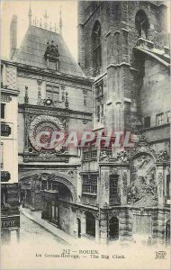 Old Postcard Rouen Grosse Horloge