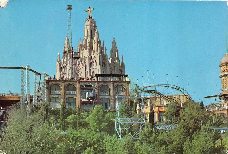 B84216 barcelona cumbrte del tibidabo con atraccianes   spain