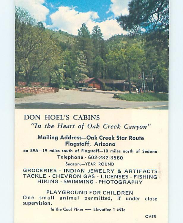 Pre-1980 CABIN SCENE Flagstaff Arizona AZ c3969