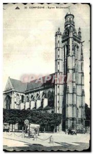 Old Postcard Compiegne St Jacques Church