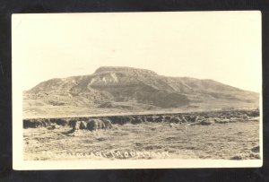 RPPC TUCUMCARI NEW MEXICO ROUTE 66 TUCUMCARI MOUNTAIN MT. REAL PHOTO POSTCARD