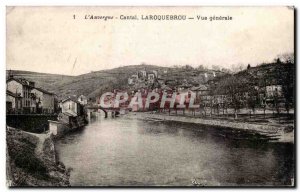 Cantal Laroquebrou Old Postcard General view