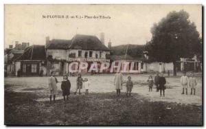 Saint flovier Old Postcard Place des Tilleuls