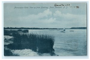 1906 Manasquan River Point Pleasant New Jersey NJ Transit Bloomfield Postcard 