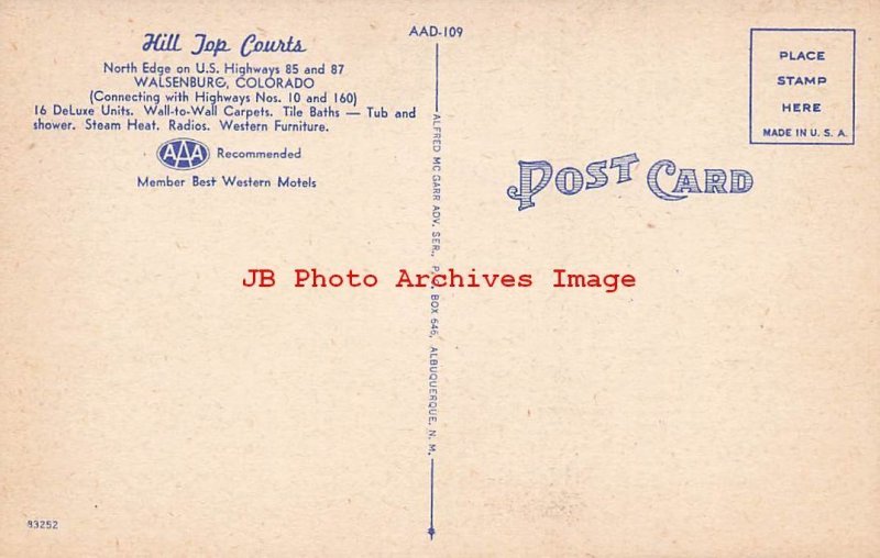 CO, Walsenburg, Colorado, Texaco Gas Station, Hill Top Courts Motel