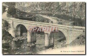 Old Postcard Bridge over Creuse Crozant