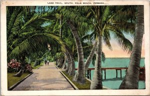 Lake Trail South Palm Beach Florida Postcard PC135