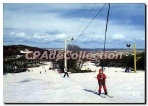 Postcard Old Laguiole Aveyron ski slopes