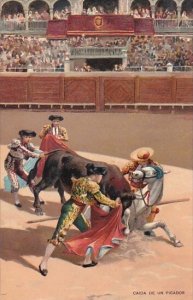 Corrida Bull Fight Caida De Un Picador