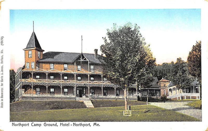 Northport ME Northport Camp Ground, Hotel Postcard