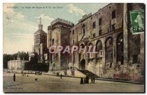 Old Postcard Avignon papal palace and ND dunes