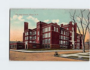 Postcard The High School Ithaca New York USA