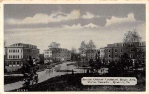 Quantico Virginia Apartment House Marine Barracks Antique Postcard K96266