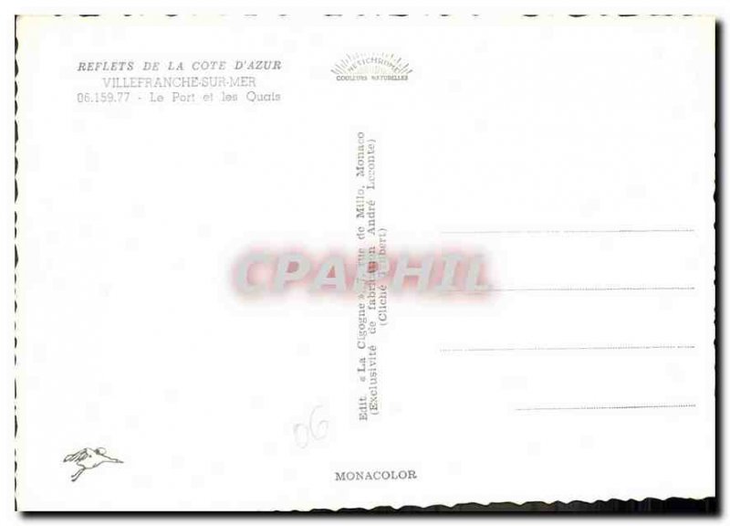 Modern Postcard Reflections of the French Riviera Villefranche sur Mer The Ha...