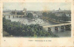 Postcard France Paris panorama