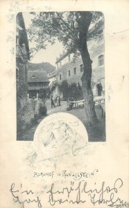 Italy Bolzano Burghof in Rungelstein castle courtyard 1898