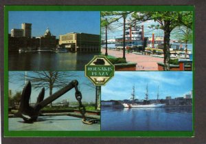 GA River St Hyatt Regency Hotel Coast Guard Ship Savannah Georgia Postcard