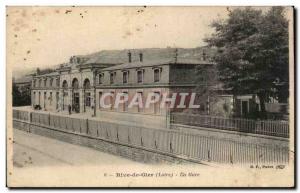 Old Postcard The station Rive de Gier