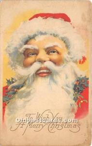 Santa Claus Christmas Writing on back 