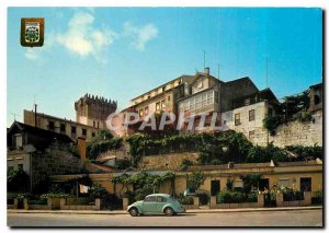 Postcard Modern Chavez Portugal Casas tipicas e Castelo