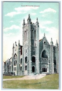 Atlanta Georgia GA Postcard First Methodist Church Chapel 1909 Vintage Antique