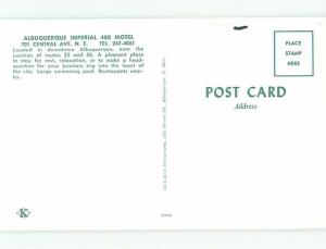 Pre-1980 OLD CARS & IMPERIAL 400 MOTEL Albuquerque New Mexico NM W5890