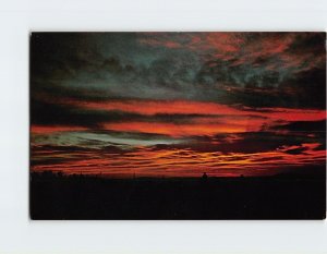 Postcard Western Sunset, Land of Enhancement, New Mexico