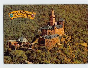 Postcard Die Marksburg ob Braubach am Rhein, Braubach, Germany