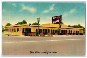 c1940 Rip Van Winkle Apartment Motel Beverly  Los Angeles California CA Postcard