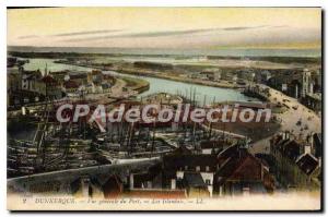 Old Postcard Dunkirk Vue Generale Du Port Icelanders