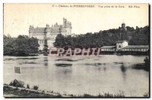 Old Postcard Chateau de Pierrefonds shooting Station