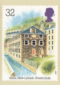 Mills New Lanark Strathclyde Limited Edition Postcard