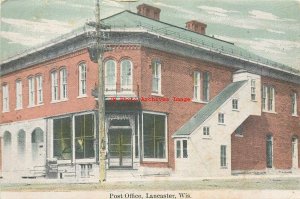 WI, Lancaster, Wisconsin, Post Office Building, Exterior View, 1911 PM
