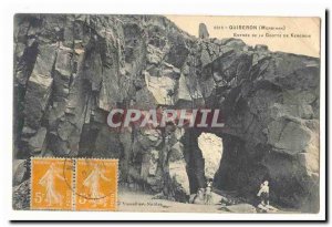 Quiberon Postcard Old entrance to the cave Kergroix