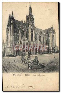 Old Postcard Metz Cathedral