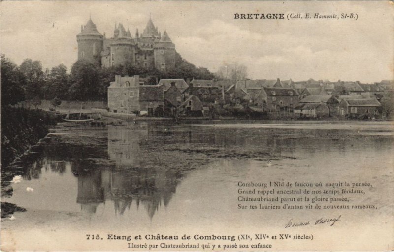 CPA COMBOURG Etang et Chateau (1251558)