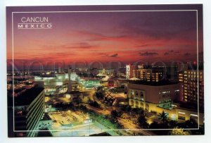 488465 Pan American Games MEXICO Cancun Quintana Roo Night view postcard