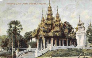 Shwe Dagon Pagoda Entrance Rangoon Burma Myanmar 19postcard