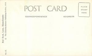 Lynn Massachusetts~Surf Spray on Red Rock~1934 Real Photo~RPPC